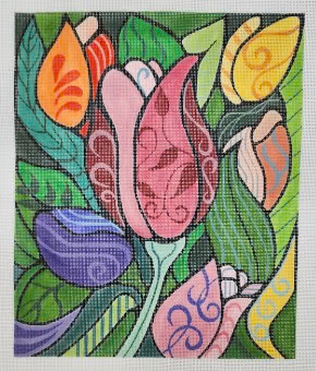 R1220 Tulip Bunch 10" x 12" 18 Mesh Robbyn's Nest Designs