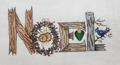 R1227 Noel  10" x 5" 18 Mesh Robbyn's Nest Designs