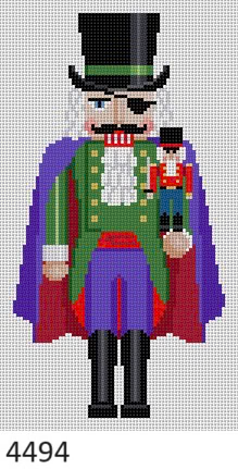 NUTCRACKER 4494 Susan Roberts Needlepoint HERR DROSSELMEIR Design Size: 9.5" High/Tall 13 MESH