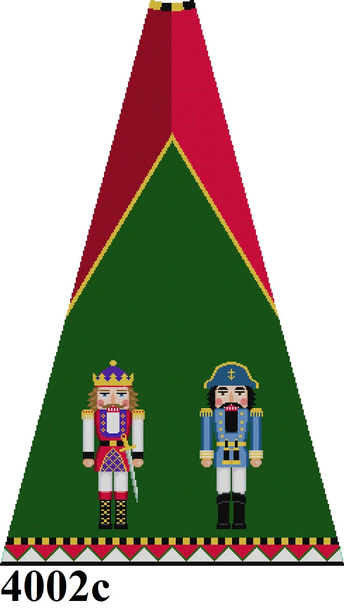 NUTCRACKER 4002C Only Susan Roberts Needlepoint NUTCRACKER TREE SKIRT WITH BACKGROUND C Red And 13 MESH