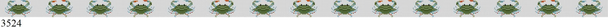 Belt 3524 Susan Roberts Needlepoint BLUE CRABS 39" x 1.25" 18 Mesh