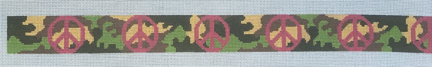 HSNCLB168 Camo Peace 1.5 x 36 on 18 Mesh HSN DESIGNS CLARA WELLS BELT(CLB)