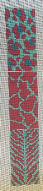 HSNCLCB108 Fancy Mammal 3.75 x 20 on 13 mesh HSN DESIGNS CLUTCH BAND & PILLOW STRIP (CLCB)