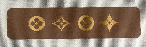 HSNCLC173 Ding Bats 1.5 x 7.25 on 18 mesh HSN DESIGNS CUFF/KEYFOB/BOOKMARK (C)