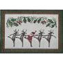 KCP1 Pillow: Dancing Santa and Reindeer 0″w x 8″h 13 Mesh Kate Crady Designs
