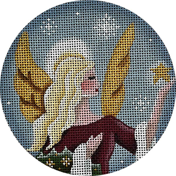 1069c Golden Angel 4" Round 18 Mesh Rebecca Wood Designs!