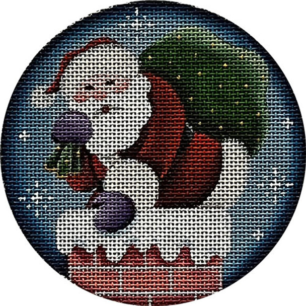 1072a Down the chimney 4" Round 18 Mesh Rebecca Wood Designs!
