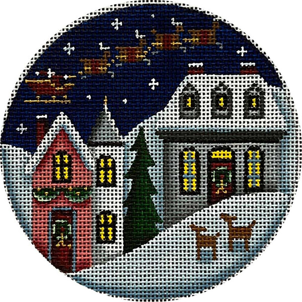 1078b Through the Sky 4" Round 18 Mesh Rebecca Wood Designs (Fall 2024)