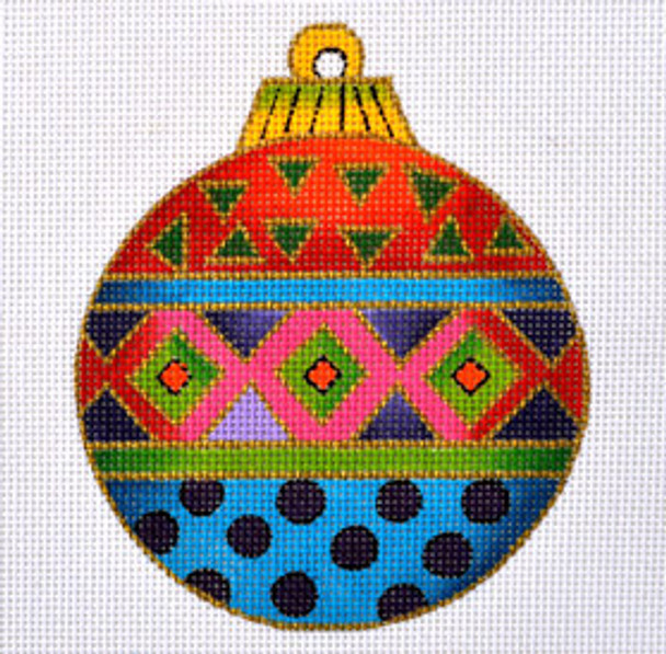 LB-38 Geometric Ornament 5 Round 13 Mesh LAUREL BURCH