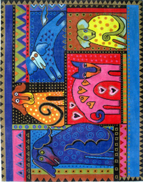 LB-18 Dog Quilt 14 x 11 18  Mesh LAUREL BURCH