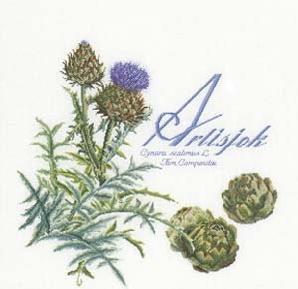 GOK3048A Thea Gouverneur Kit Artichoke 17.5"w x 17.5"h; Aida; 18ct