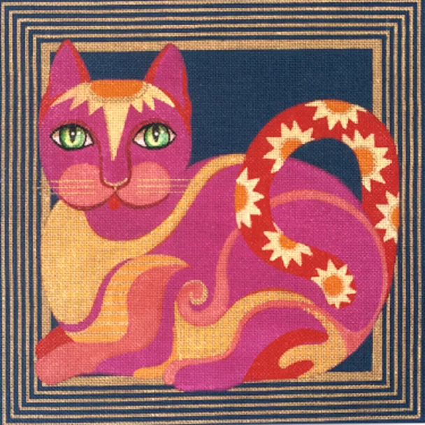 2607 Leigh Designs Trifle 18 Mesh 12" x 12"  Fat Katz Cat