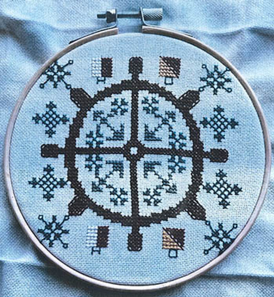 YT Nautical Snowflake 2 75 x 75 by Salty Stitcher Designs
