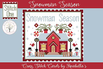 Stitch One Snowman Season 93w x 79h by Anabella's 25-1016