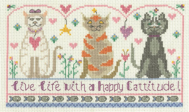 A Happy Cattitude 111w x 67h Gail Bussi