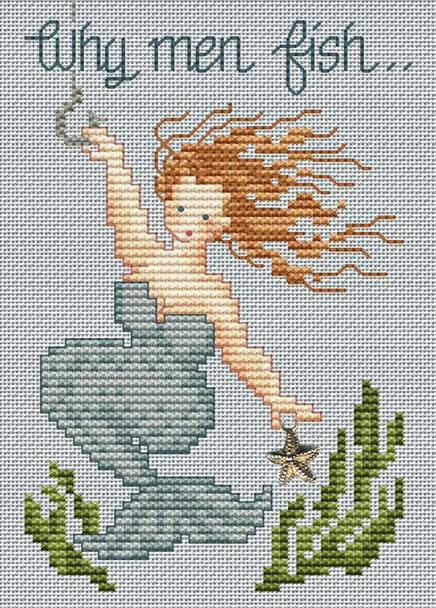 Why Men Fish 46w x 73h by Sue Hillis Designs