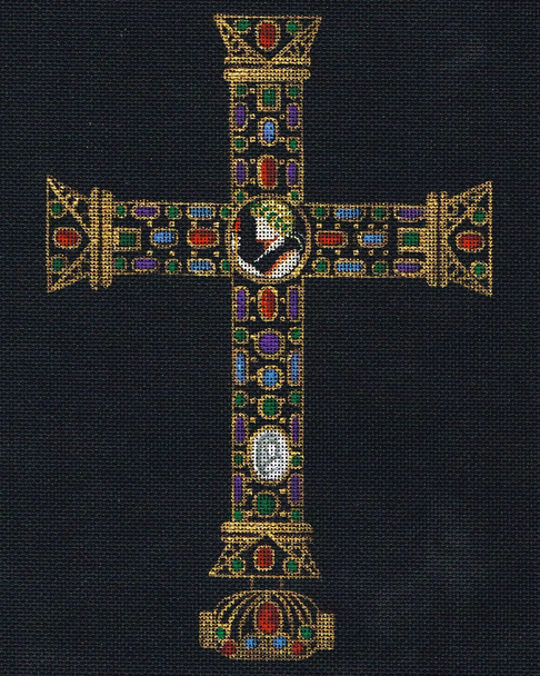 4750 Cross of Lothar 8" x 10" 18 Mesh Leigh Designs Historic Cross