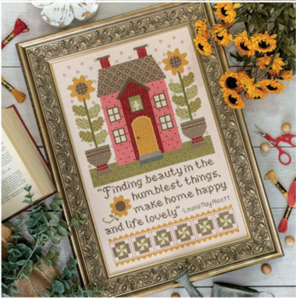 SE4040 Sunflower House 112W x 182H It's Sew Emma YT
