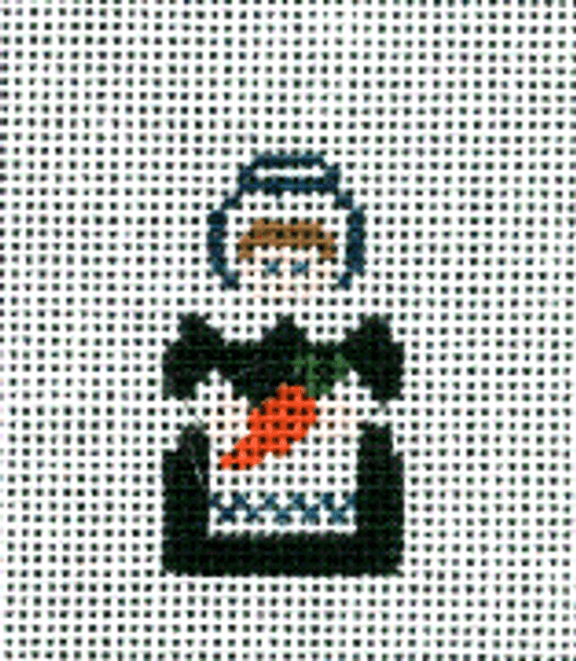 (PPD) PP232BW Mini Mrs. Pilgrim 1.25 x 2 18 Mesh Painted Pony Designs