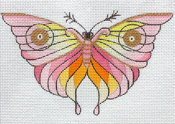 AP4789 COLORFUL MOTH 8 x 6 13 Mesh Alice Peterson Designs