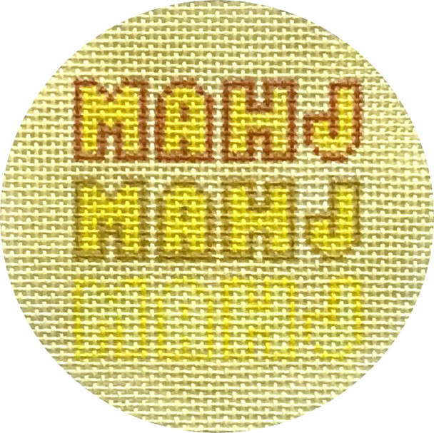 APX646 MAHJ YELLOW ROUND 4” Round 13 Mesh Alice Peterson Designs