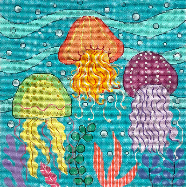 GEP405 JELLY FISH PARADE 12 x 12 13 Mesh Gayla Elliott