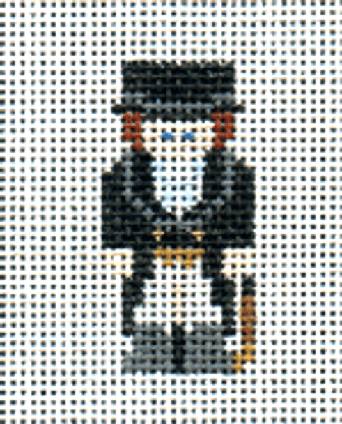 (PPD) PP242BW Mini Equestrian Girl Black Coat 1.25 x 2 18 Mesh With Stitch Guide  Painted Pony Designs