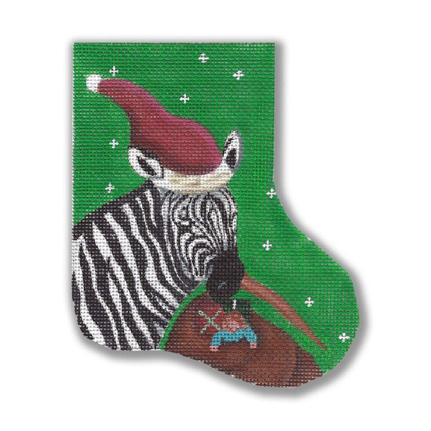 GD-SX 10 Zebra w/Sack of Toys Mini Sock 5.5”Long 18 Mesh Ginny Diezel