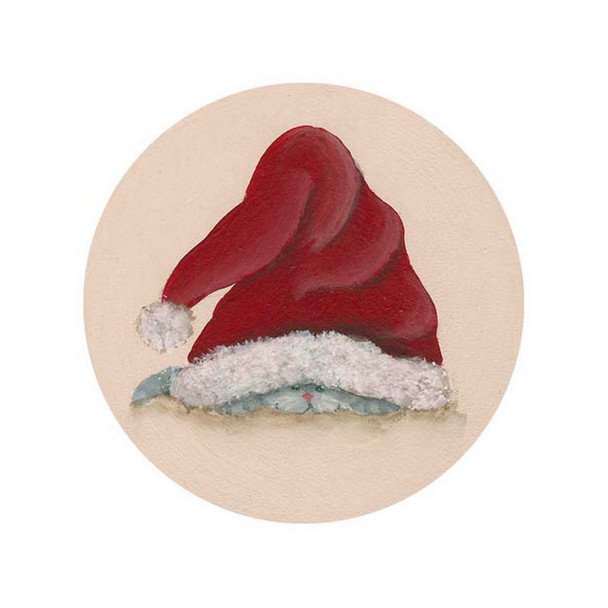 GD-XO 39 Snowman w/Top Hat 18 4.5 x 4.5 18 Mesh Ornament Ginny Diezel