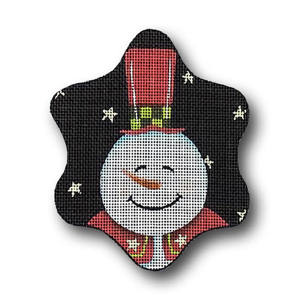 GD-XO 39 Snowman w/Top Hat 18 4.5 x 4.5 18 Mesh Ornament Ginny Diezel