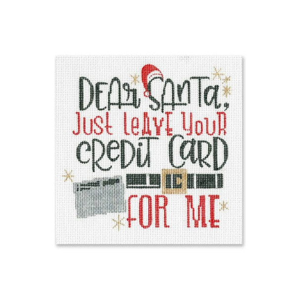 Saying PP-SS 13 Dear Santa, just leave your credit card for me 7 x 7 18 Mesh Pink Petals