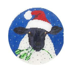 SC-XO 87 Lamb in Santa Hat  5” 18 Mesh Scott Church Creative