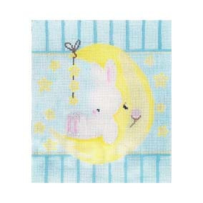 SS-PL 10 Bunny on Moon 6 x 7 18 Mesh Simply Shelly