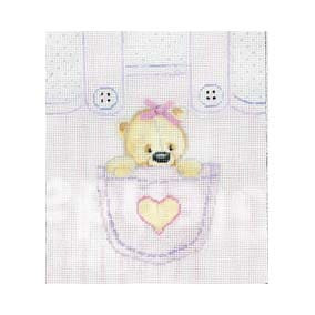 SS-PL 12 Teddy Bear in Pocket 6 x 7  18 Mesh Simply Shelly