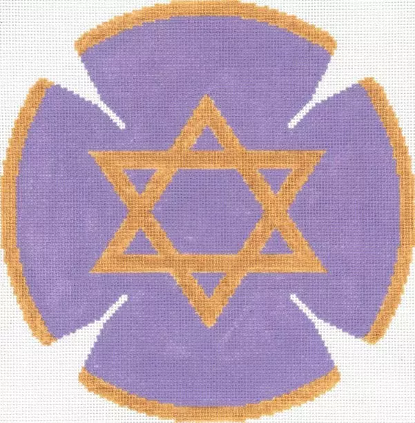 YARMULKE JT047A Bright City 7.5" Diameter 18 Mesh  Two A T Design Judaic Designs by Tonya