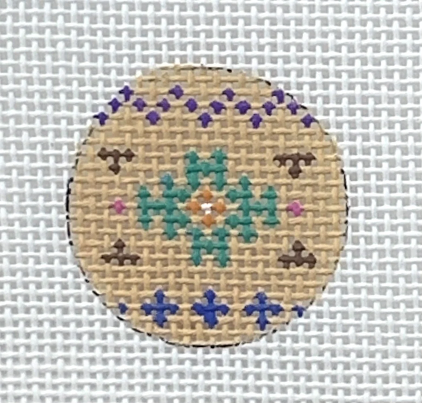 (PPD) PP650EA Atec Stripe 1.25" Round 18 Mesh Key Fob Insert Painted Pony Designs