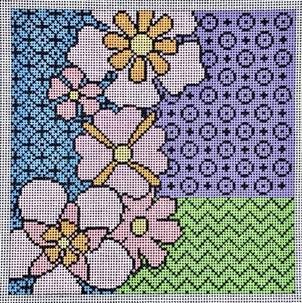 N140C-13 Bloom Box - Pastel - 13 count 8 x 8 Mesh EyeCandy Needleart