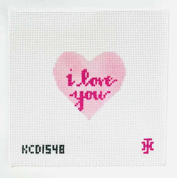 I Love You 13 Mesh 3 1/4" X 3" Jennifer Hall