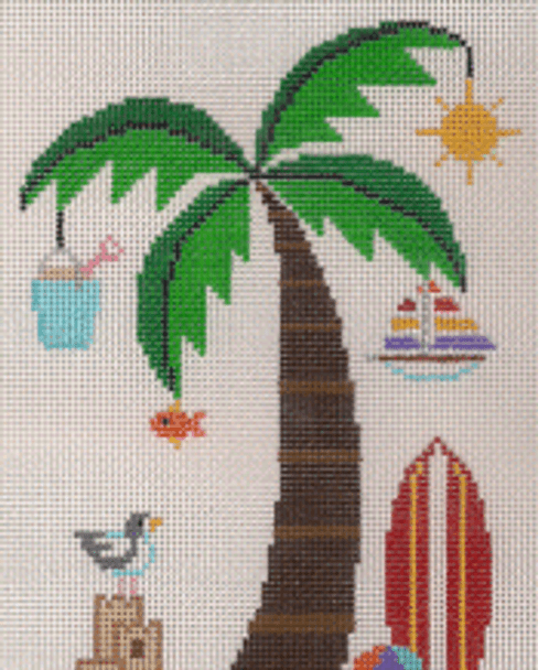PP530DH August Palm TREE 18 Mesh 7.5" tall Painted Pony Designs