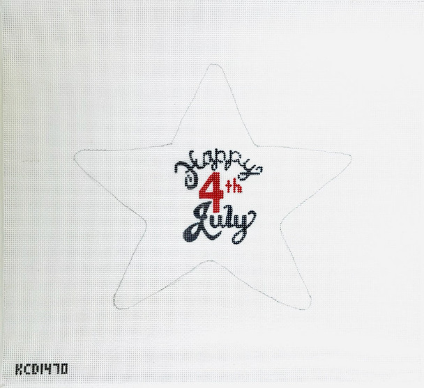 Happy 4th of July Star 18 Mesh  7 1/2" X 7" Mesh Jessica Lehane KCD1024