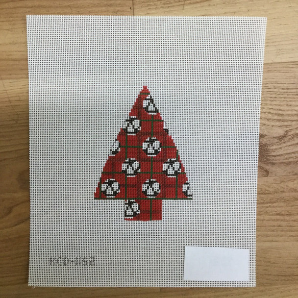 Soccer Tree Ornament 3 1/2" X 4 1/4" 18 Mesh Marianne Ensz