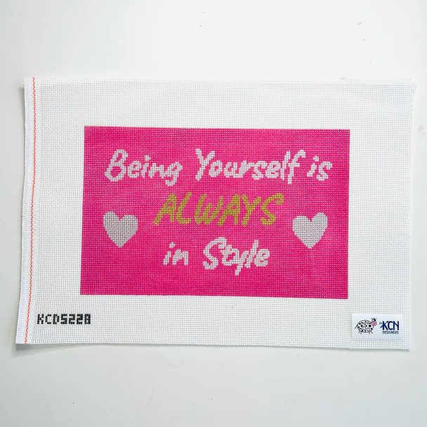 Being Yourself is Always In Style 13 Mesh 10 3/4" X 7" Moo Moo Designs