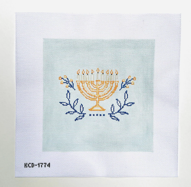 Pearly Gates Menorah 10" Square  13 Mesh