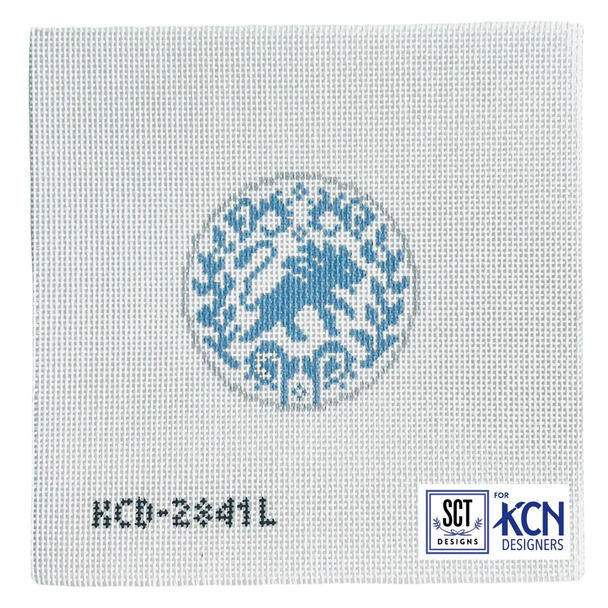 Florentine Zodiac - Leo 3 1/2" Round 13 Mesh SCT Designs (KCN)