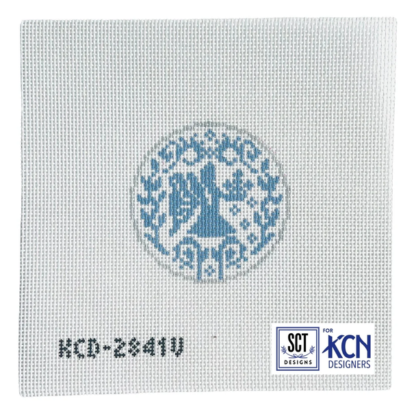 Florentine Zodiac - Virgo 3 1/2" Round 13 Mesh SCT Designs (KCN)