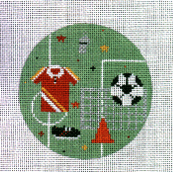 PP73AB Soccer 18 Mesh 4”ROUND Painted Pony Designs