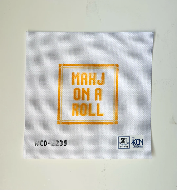 Mahjong On A Roll 4 1/2" Square 13 Mesh SCT Designs