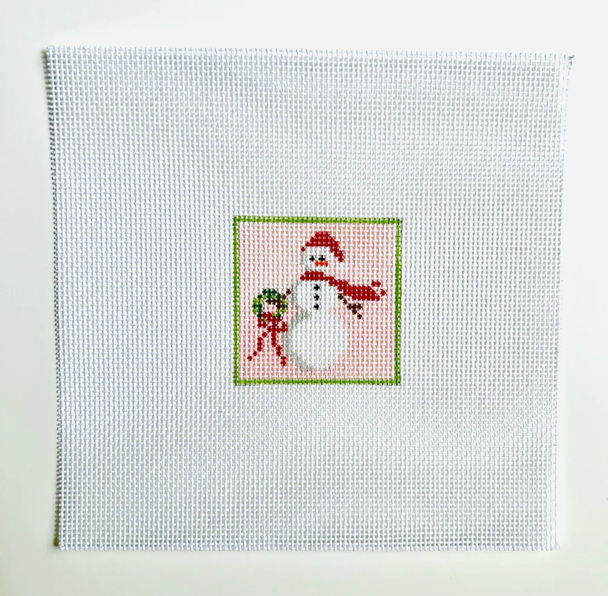 Snowman Square 2" Square 18 Mesh SCT Designs (KCN)