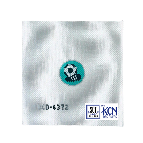 Soccer Ball Key Fob Insert 1 1/2" round 18 Mesh SCT Designs (KCN) KCD1384R