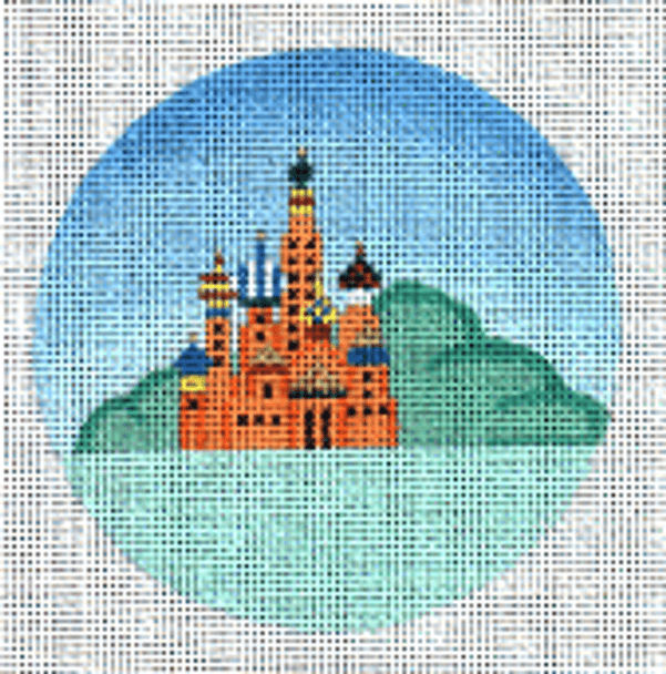 (PPD) PP874AS Russian (St. Basils) 18 Mesh  4” ROUND Painted Pony Designs